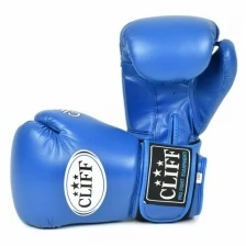 Перчатки боксерские CLIFF CLUB PVC, синий, 10 (oz)